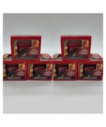 6 x Apple Cinnamon Scented Scalloped Jar Candles 3oz Luminessence Up To ... - €21,61 EUR