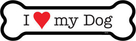 I (Heart) Love My Dog Dog Bone shaped Car Fridge Magnet  2&quot;x7&quot; USA  FREE SHIP - £3.92 GBP