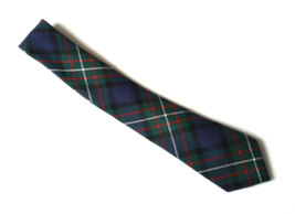 Vintage FERGUSON Tartan Red Green Blue Black Plaid Neck Tie 100% Wool Scotland - £18.73 GBP