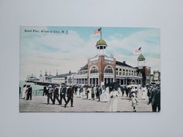 Steel Pier Atlantic City NJ Street View New Jersey Sithens Post Card Co Postcard - £6.37 GBP