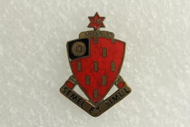 Vintage Us Military Dui Insignia Pin 78 Field Artillery Regiement Semel Et Simul - £7.73 GBP