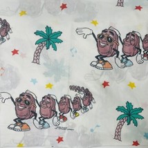 California Raisins Twin Fitted Sheet Vintage 1988 Calrab Applause Made In USA - £10.94 GBP