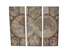 Zeckos 3 Piece Old World Map Canvas Prints - £46.34 GBP