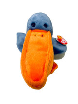 Ty Beanie Baby Vintage 1996 Scoop The Pelican Handmade Plush Toy NWT 4107 Errors - £39.83 GBP