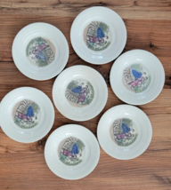 Vintage VICTORY Salem  China GODEY Victorian Set of EIGHT Bread Plates 6&quot; - £19.91 GBP