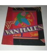 Van Halen Concert Tour Program Vintage 1981 Eddie Van Halen David Lee Ro... - $473.67 MXN