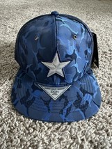 Zion Dallas Star Hat Cap Adjustable Snapback Mesh Trucker Navy Camouflage - £18.67 GBP