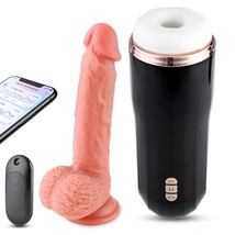 Realistic Thrusting Dildo Vibrating Silicone Dildo With App Control, Automatic S - £115.62 GBP