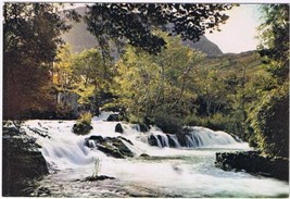 United Kingdom UK Postcard Wales Bettwsgarmon The Nant Mill Falls - $2.96