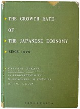 Growth Rate Of Japanese Economy Since 1878 Kazushi Ohkawa Hcdj Book Vtg 50s Econ - £56.97 GBP