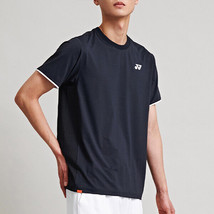 YONEX 24S/S Men&#39;s Tennis T-Shirts Sportswear Training Tee Black NWT 245TS001M - £65.75 GBP