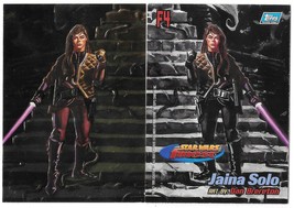 Star Wars Finest Foil Chase Trading Card F4 Jaina Solo Topps 1996 NEAR MINT - £4.66 GBP