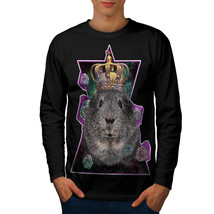 Hamster King Beast Animal Tee Animal King Men Long Sleeve T-shirt - $14.99