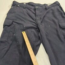 Carhartt FR Work Cargo Pants Men's Size (42x32) Relaxed Blue Flame Resistant image 5