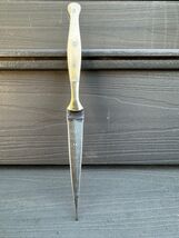 AUTHENTIC Double-Edged Damascus Needle Blade Dagger boot Knife Throwing ... - $29.69