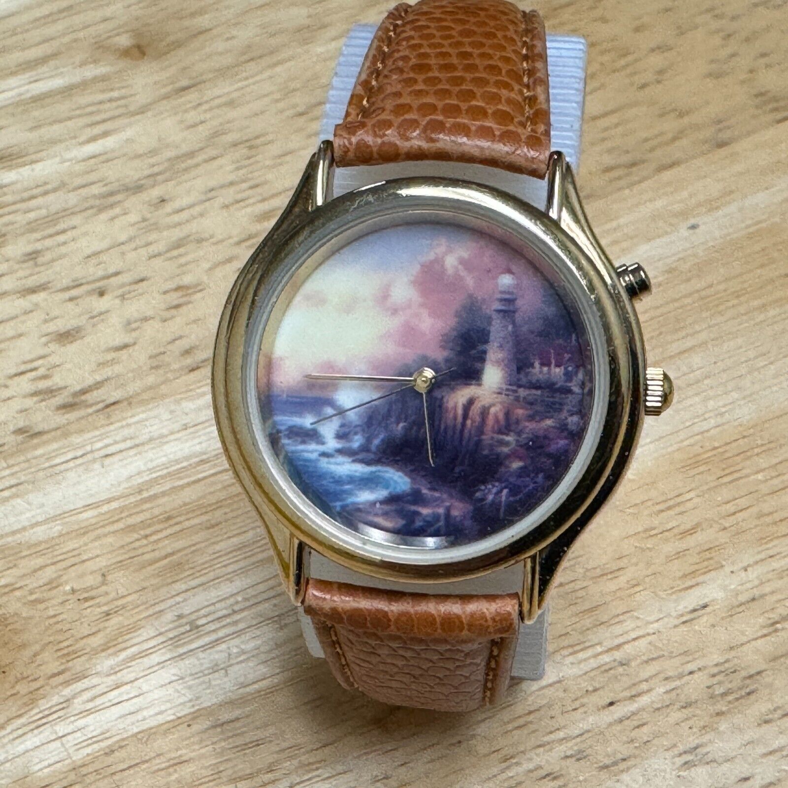 Thomas Kinkade Quartz Watch Men Gold Tone and 45 similar items