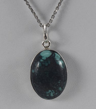 925 Sterling Silver Copper Turquoise Gemstone Handmade Pendant Her Gift PSV-2504 - £28.38 GBP+