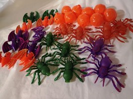 Halloween String Light Covers only,Spiders,Pumpkins,Bats,hard plastic - £10.27 GBP