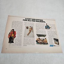 Norton Space Sportsman&#39;s Blanket Gift Wrapping woman bikini Vtg Print Ad... - £4.67 GBP