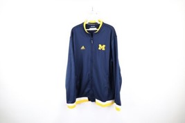 Adidas Mens Large Team Issued University of Michigan Football Full Zip Jacket - £47.38 GBP