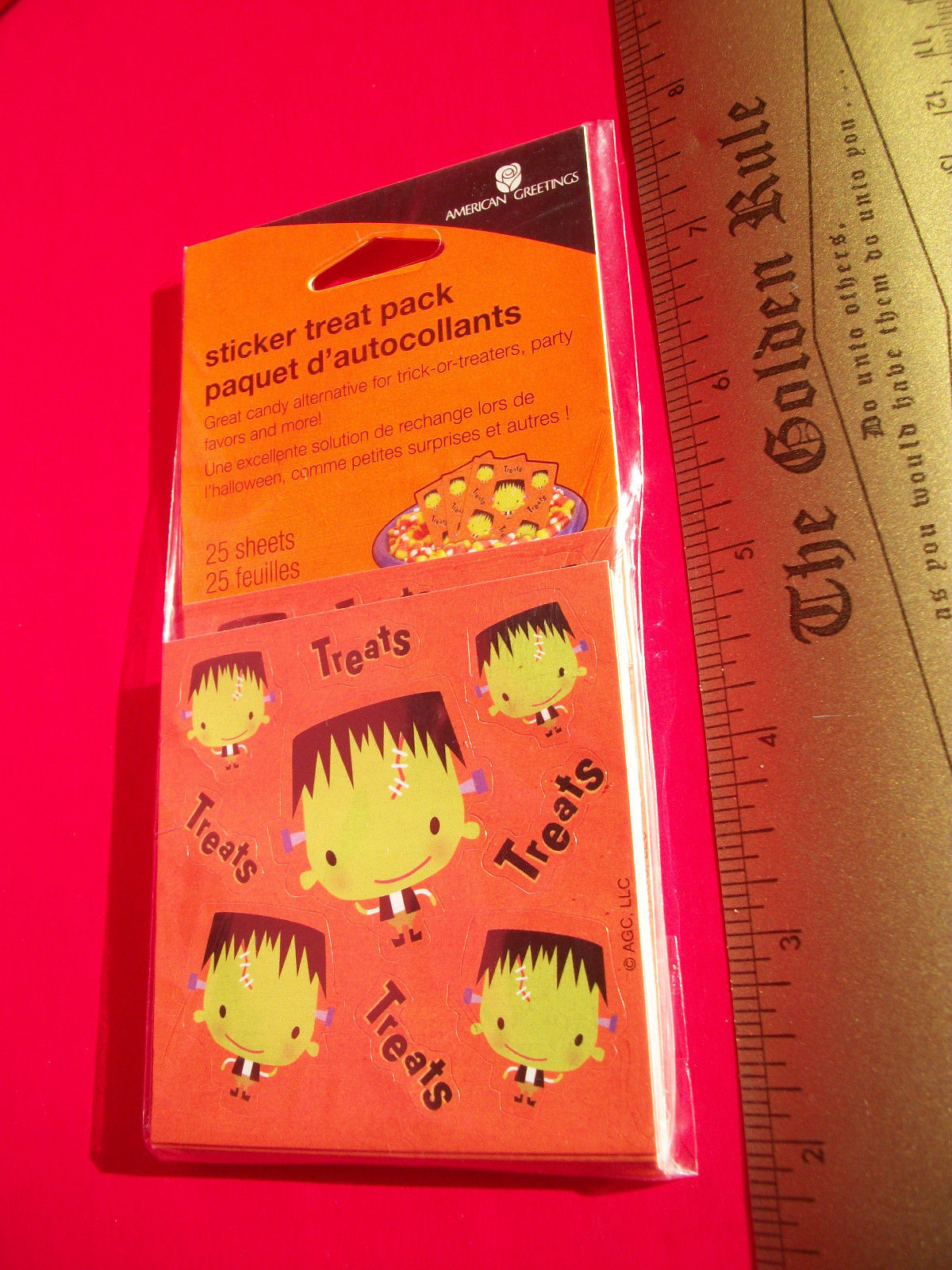 Craft Holiday Pack Stickers American Greetings Frankenstein Halloween Tr... - $2.84