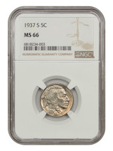 1937-S 5C Ngc MS66 - £119.72 GBP