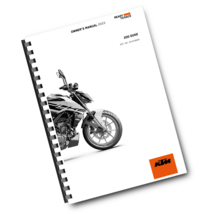 KTM 2023 - 200 DUKE US VERSION  - OWNERS MANUAL USER GUIDE - $49.00