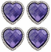Concho 4 Conchos Rhinestone Horse Saddle Western Bridle Heart Co11 - $21.77