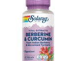 Solaray Berberine &amp; Curcumin Root Extracts 60 caps Exp 03/2024 - $28.70