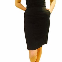 Black Tuxedo-Style Pencil Skirt - $19.99
