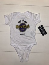 Hard Rock Cafe San Diego Creeper Diaper shirt Snapsuit First Hardrock 6 Month - £12.78 GBP