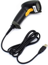 Wonenice Usb Laser Barcode Scanner Wired Handheld Bar Code Scanner Reader Black - £31.96 GBP