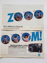 1989 Minolta Freedom Zoom 90 Camera Print Ad Vintage Photography Advertising - £10.14 GBP