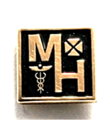 VTG 14K Gold MH Caduceus Medical Hospital Healthcare employee Pin cTo OC... - $2,865.12 MXN