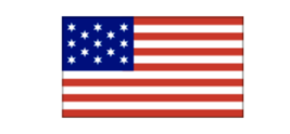 4&quot; us flag 13 star francis hopkinson bumper sticker decal usa made - £21.57 GBP