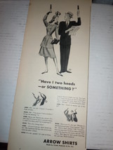Vintage Arrow Shirts Cartoon Print Magazine Advertisement 1946 - $6.99