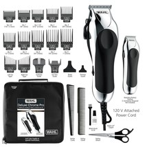 One time used- Wahl USA Chrome Pro Corded Clipper Complete Haircutting Kit - £25.30 GBP