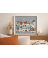 Winter Village Cross Stitch Pattern - $4.99
