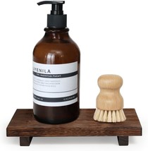 (9X6 Inch,Brown) Wood Riser Soap Tray, Rustic Wood Pedestal, Candles Dis... - $49.20 CAD