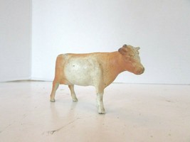 Vintage Diecast White &amp; Orange Cow Steer 3&quot;W M41 - £2.86 GBP