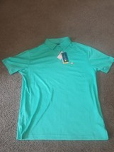NWT Jack Nicklaus Golden Bear Golf Shirt Collar teal Green pool Polo # M Medium - £24.35 GBP