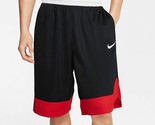 Men&#39;s Nike Dri-FIT Icon Basketball Shorts Black/Red/White Size S - $25.25