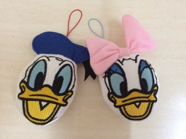 Disney Donald Duck And Daisy Duck Plush Doll Strap Keychain. Pretty, RARE - £7.98 GBP
