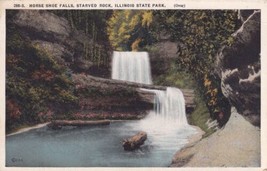 Horse Shoe Falls Starved Rock Illinois State Park IL Postcard C39 - £2.37 GBP