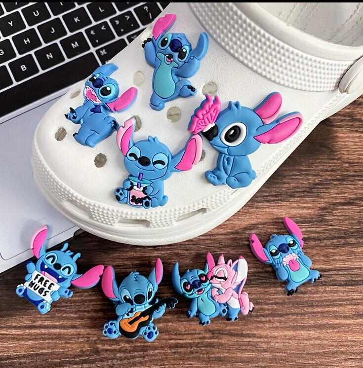 Disney Stitch Shoe Buckles Cute Cartoon Pattern Shoe Charms - 8 pcs - $3.95
