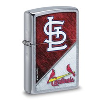 Zippo® MLB®  St. Louis Cardinals Street Chrome™ Lighter - New Design - £27.96 GBP