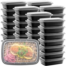 50-Pack Reusable Meal Prep Containers Microwave Safe Food Storage Contai... - £37.09 GBP
