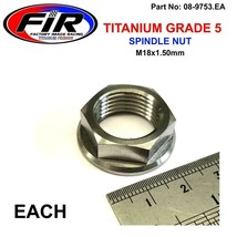 TITANIUM front wheel axle spindle nut M18x1.50mm KAWASAKI KX450 2019-2022 - £12.12 GBP