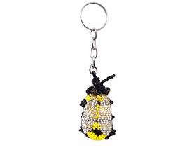 Mia Jewel Shop Bumblebee Insect Czech Glass Seed Bead 3D Figurine Keychain Metal - £11.86 GBP
