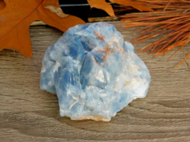 Blue Calcite Rough Natural Stone Throat Chakra 373g Healing Energy Medit... - $20.00
